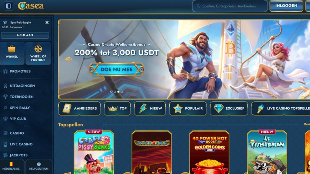 homepage van belgische goksite casea casino